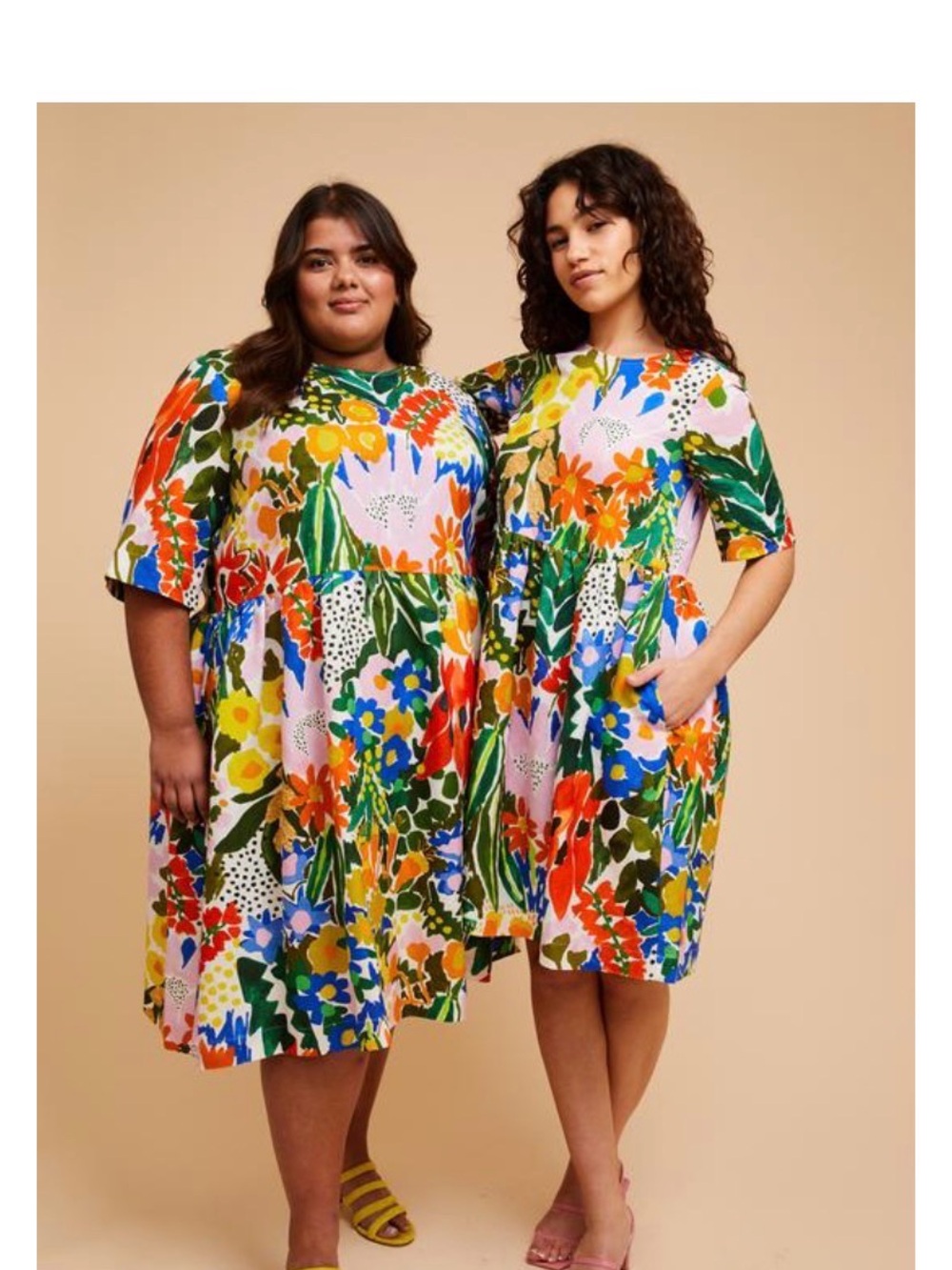 Variety Hour | Women’s Vibrant Multicolor Floral Dress | Large